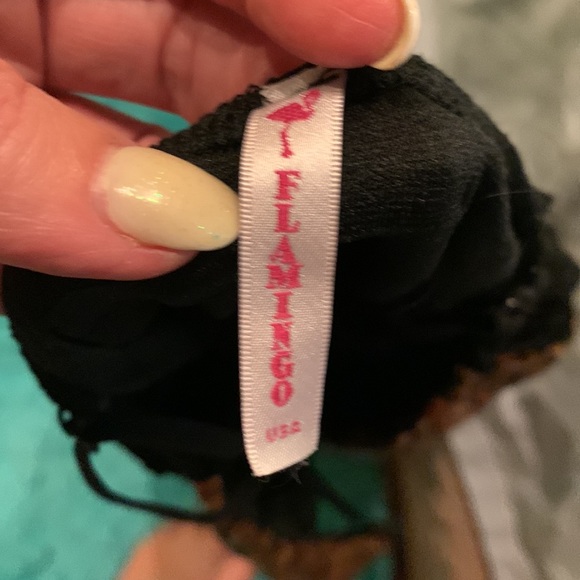 Colombian vintage Flamingo sequin mini dress - Picture 5 of 6